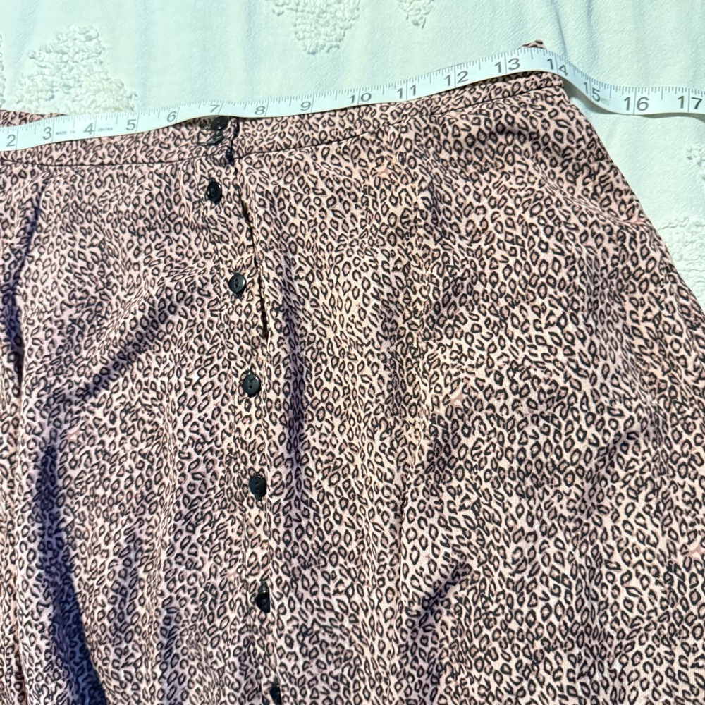 Urban Outfitters Pink Leopard Skater Skirt Size M - Picture 5 of 9